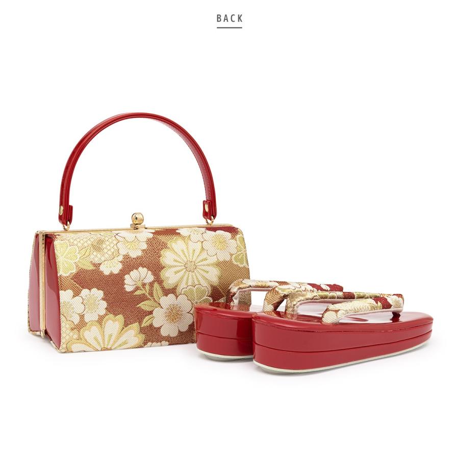 SOUBIEN（創美苑） 草履バッグセット 成人式 草履 バッグ 振袖 赤