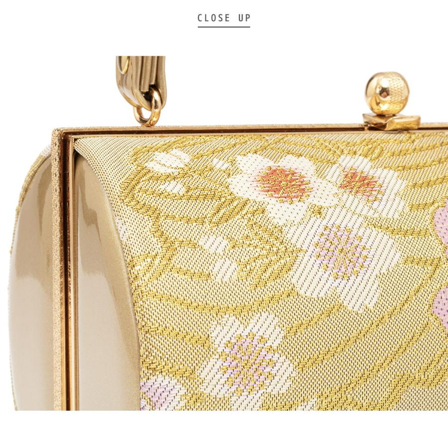 SOUBIEN（創美苑） 草履バッグセット 振袖 成人式 ゴールド 金色 椿 桜