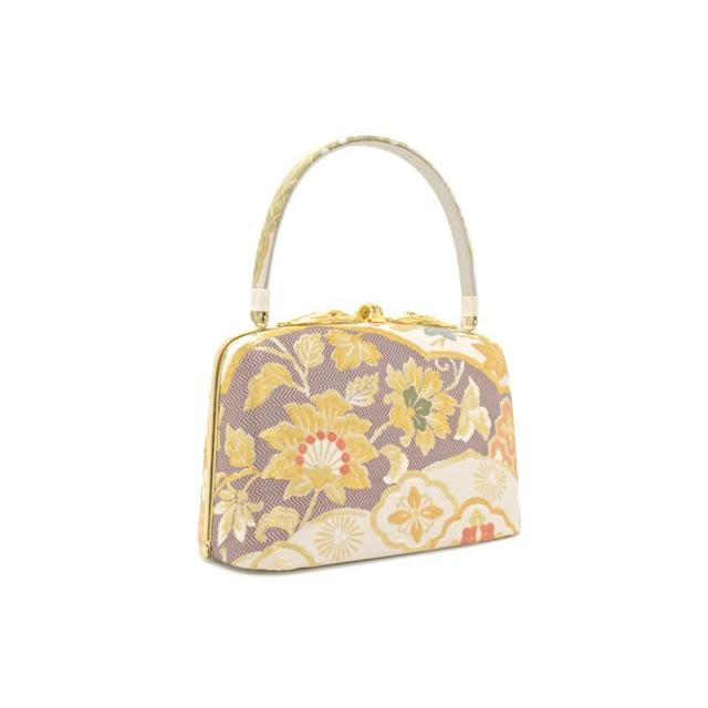 SOUBIEN（創美苑） 草履バッグセット 留袖 銀 シルバー 紫 金 花唐草