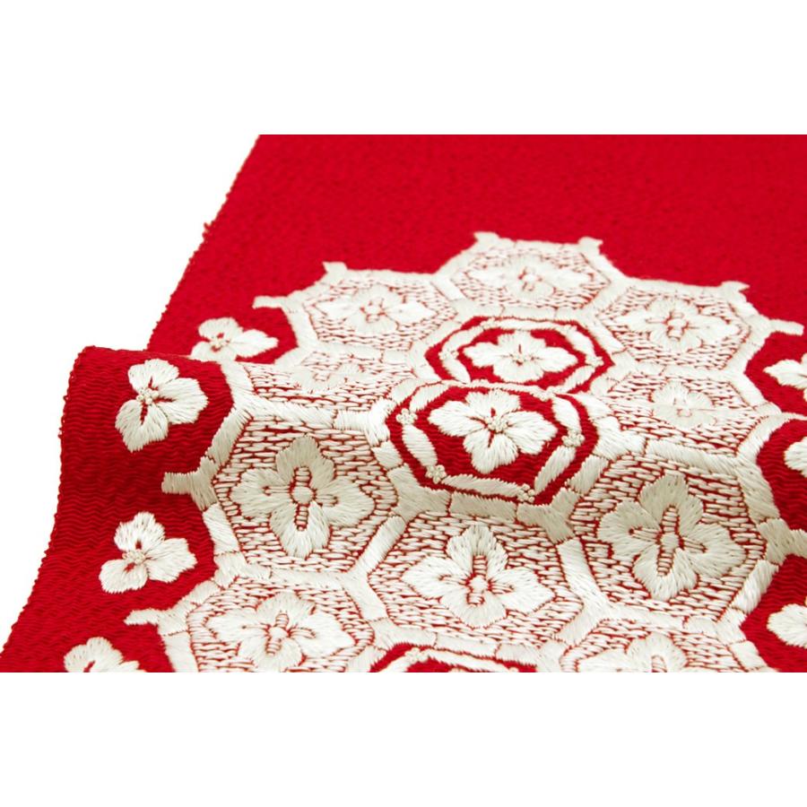 4k2301 振袖 正絹 袷 蘇州刺繍 青 赤 金色 白 ピンク 花柄 和装