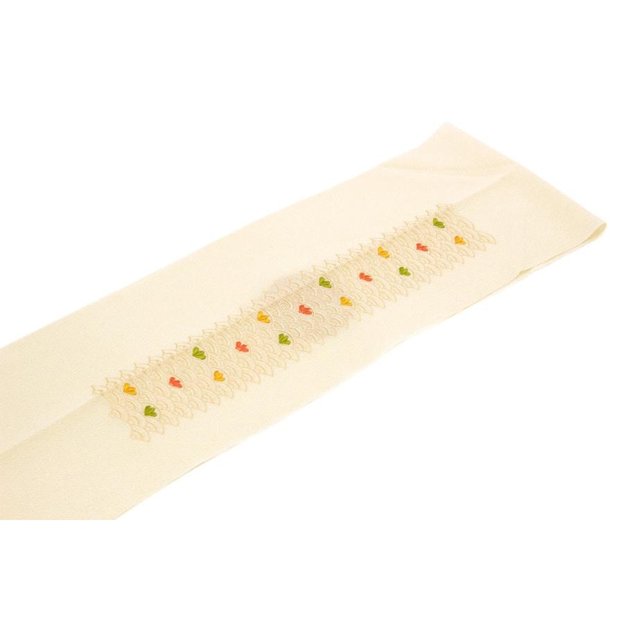 半襟 振袖 刺繍 成人式 半衿 白 アイボリー ピンク 赤 黄色 梅 うめ ウメ 花 青海波 ワンポイント 縮緬 ちりめん フォーマル カジュアル 日本製 送料無料 SOUBIEN（創美苑） 半襟 刺繍 振袖 半衿 成人式 白 アイボリー 赤 黄色