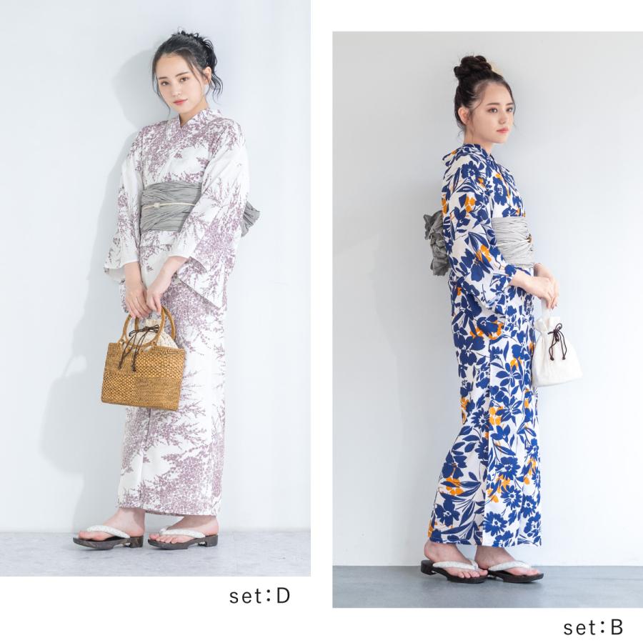SOUBIEN（創美苑） 浴衣セット プチプラ 浴衣 3点セット レディース 帯