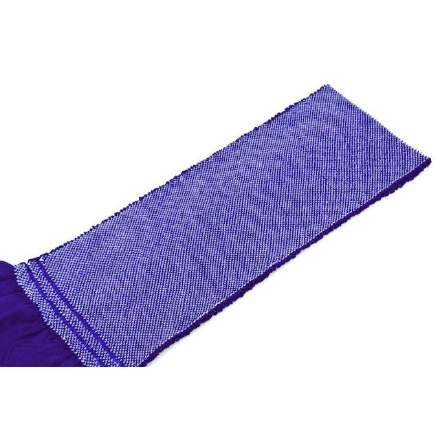 SOUBIEN 帯揚げ 絞り 振袖 成人式 振袖用 正絹 濃藍色 ブルー 四