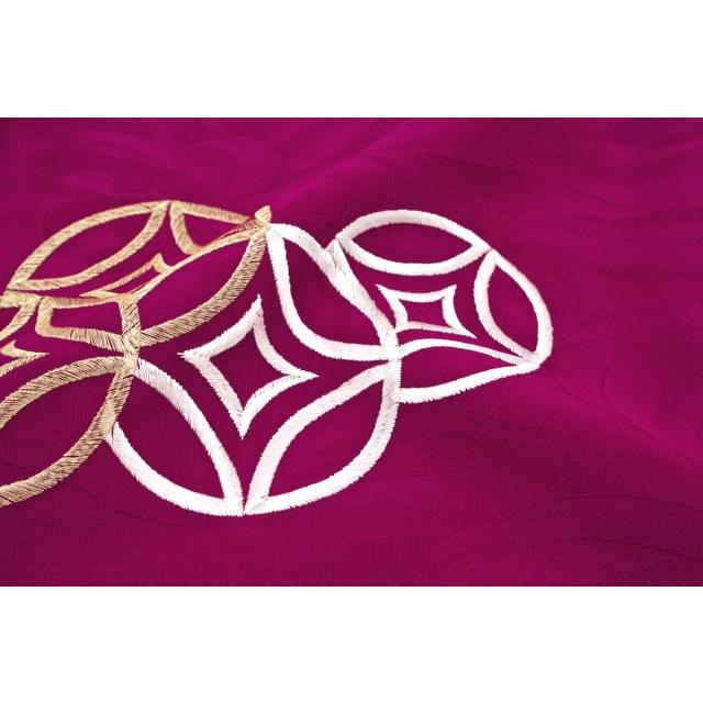 SOUBIEN（創美苑） 帯揚げ 振袖 成人式 振袖用 正絹 赤紫 レッド