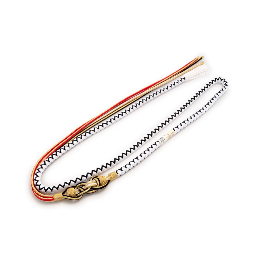 SOUBIEN（創美苑） 帯締め 振袖用 成人式 振袖 正絹 白 黒 金色 小田巻