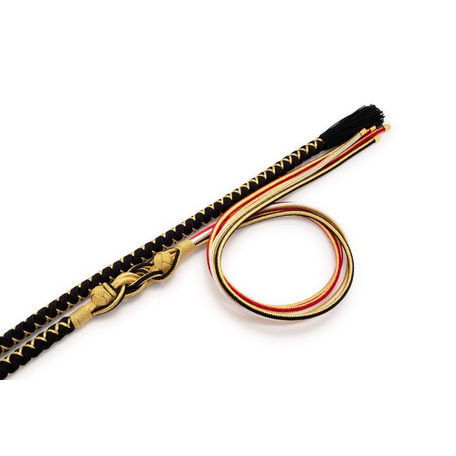 SOUBIEN（創美苑） 帯締め 振袖用 成人式 振袖 正絹 黒 金色 赤 小田巻