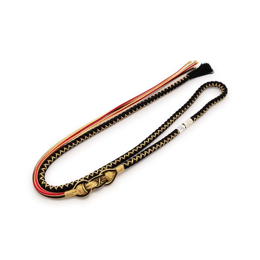 SOUBIEN（創美苑） 帯締め 振袖用 成人式 振袖 正絹 黒 金色 赤 小田巻