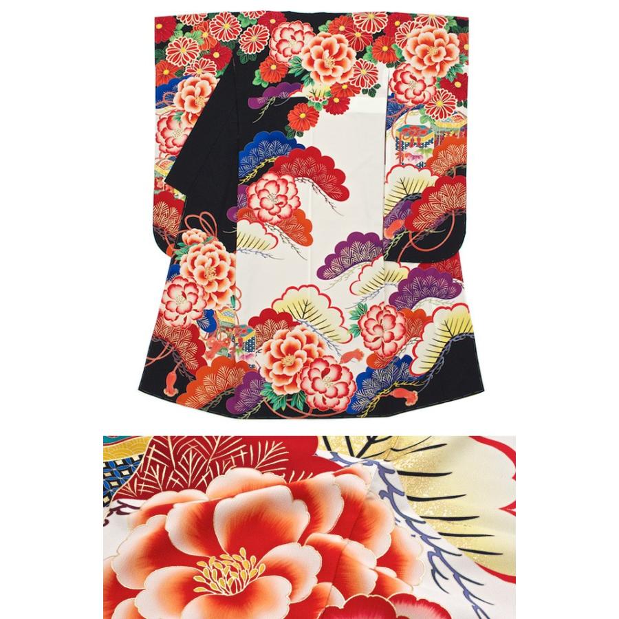 振袖セット ブランド 玉城ティナ キスミス カラフル 黒 牡丹 貝桶 花 絵羽振袖 振り袖 ふりそで 成人式 結婚式 レディース 仕立て上がり 販売 日本製 送料無料 Fuset044m きもの館 創美苑 通販 Yahoo ショッピング