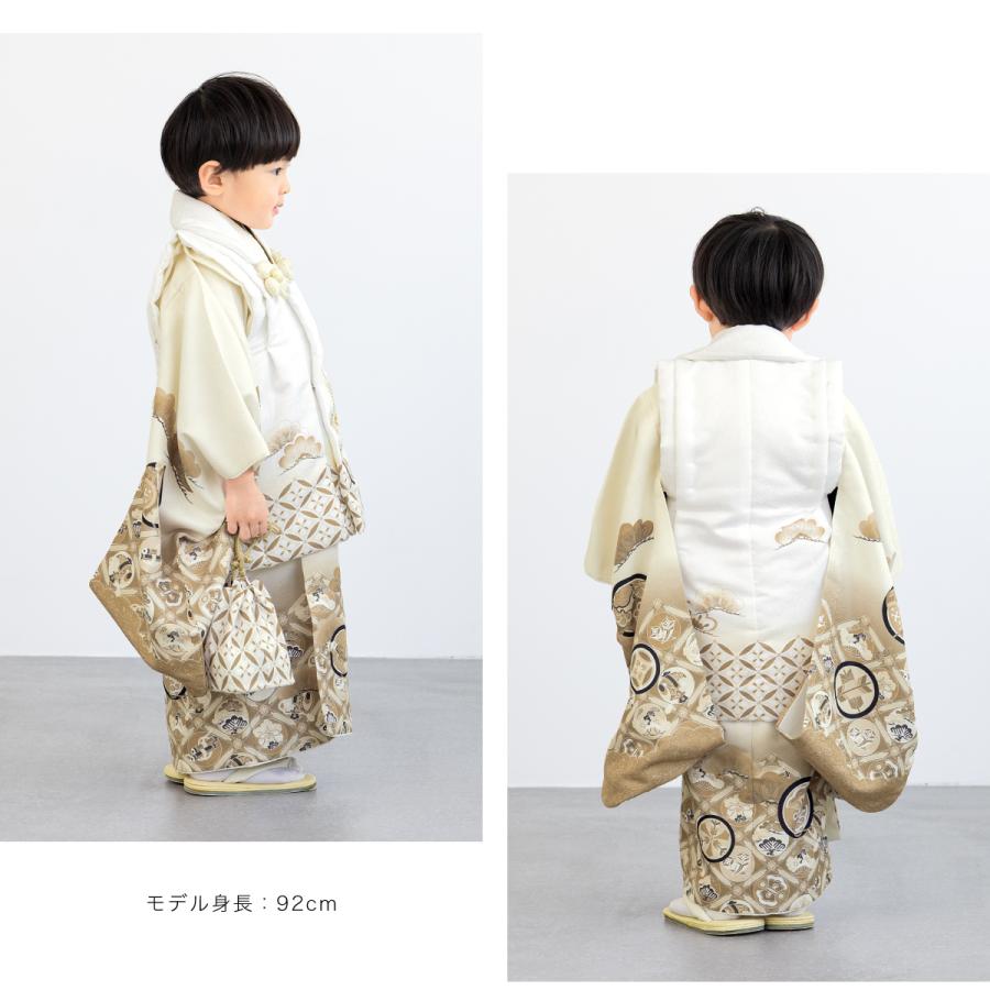SOUBIEN（創美苑） 七五三 着物 3歳 レトロ 被布 販売 男の子 三歳
