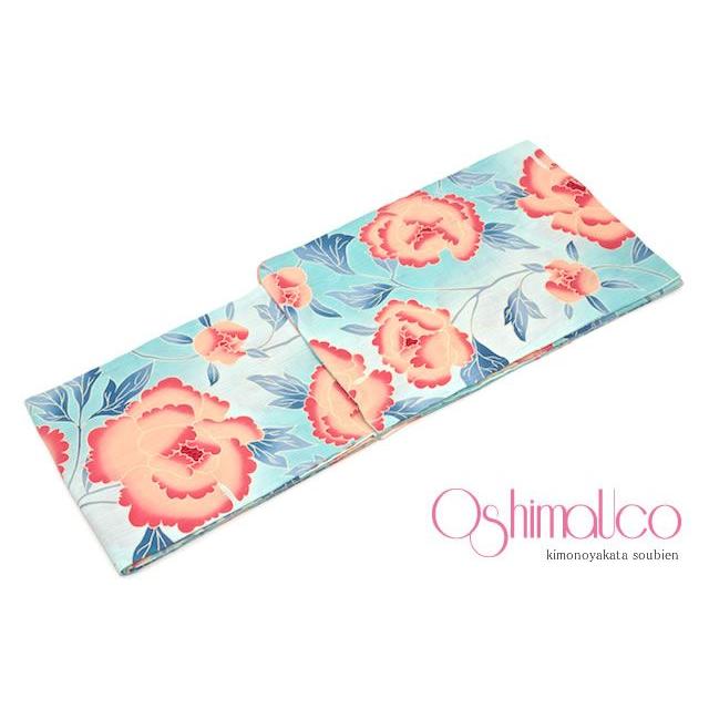 浴衣 レディース 単品 Oshimauco 大島優子 水色 グラデーション 牡丹 綿 女性用 送料無料 Hky286m 3501 きもの館 創美苑 通販 Yahoo ショッピング