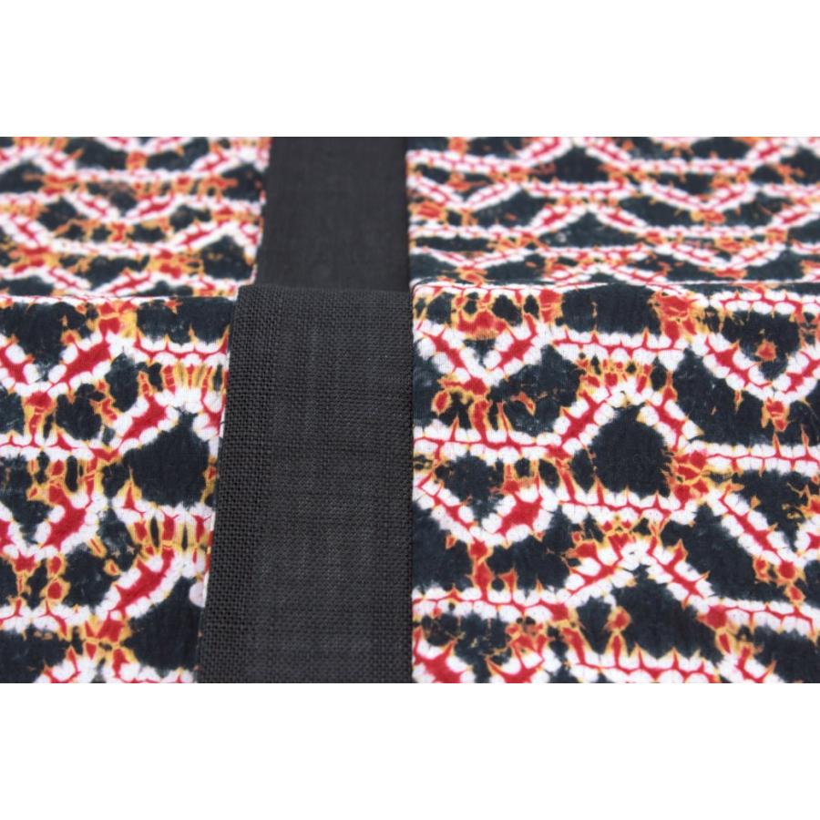 半幅帯 藤娘きぬたや 黒 ブラック 赤 網目状 抽象柄 個性的 絞り しぼり 綿 麻 細帯 半巾帯 女性用 レディース 仕立て上がり 送料無料 Hobi14m 3901 きもの館 創美苑 通販 Yahoo ショッピング