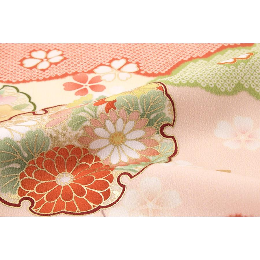 SOUBIEN（創美苑） 訪問着 ブランド JAPAN STYLE 薄桃色 カラフル 桜