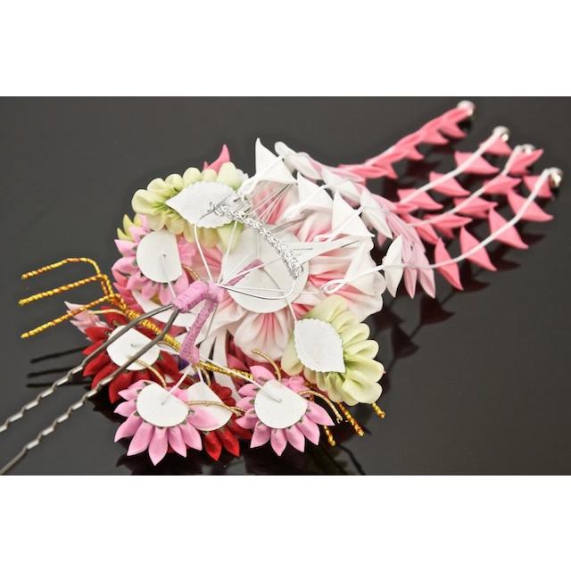 SOUBIEN（創美苑） 成人式 つまみ細工 髪飾り 卒業式 袴 振袖 ピンク