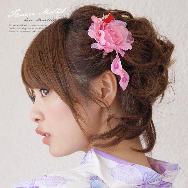 髪飾り 花 フラワー 成人式振袖髪飾り 卒業式袴髪飾り ピンク 花 和柄 コサージュ 浴衣向け 和風 Kaz3016tw 29 きもの館 創美苑 通販 Yahoo ショッピング