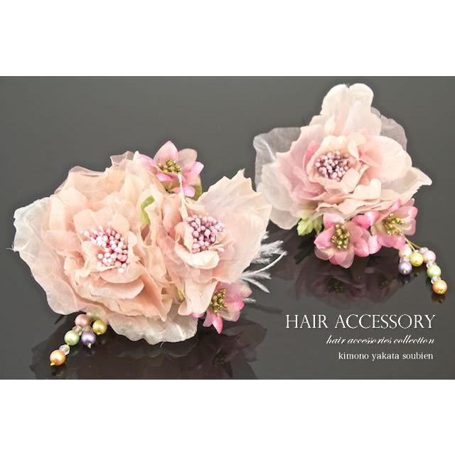 SOUBIEN（創美苑） 髪飾り 2点セット 花 フラワー 成人式振袖髪飾り