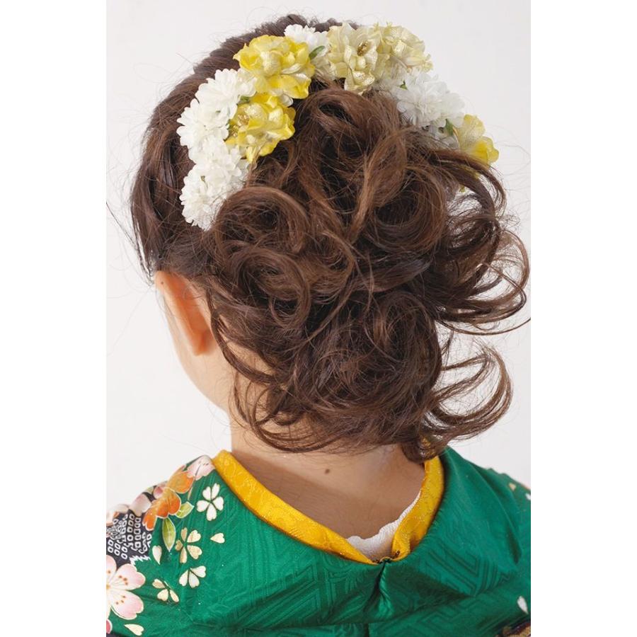 髪飾り 花冠 花かんむり カチューシャタイプ フラワークラウン 成人式振袖髪飾り 卒業式袴髪飾り 黄色 Kaz4016tw 3050 きもの館 創美苑 通販 Yahoo ショッピング