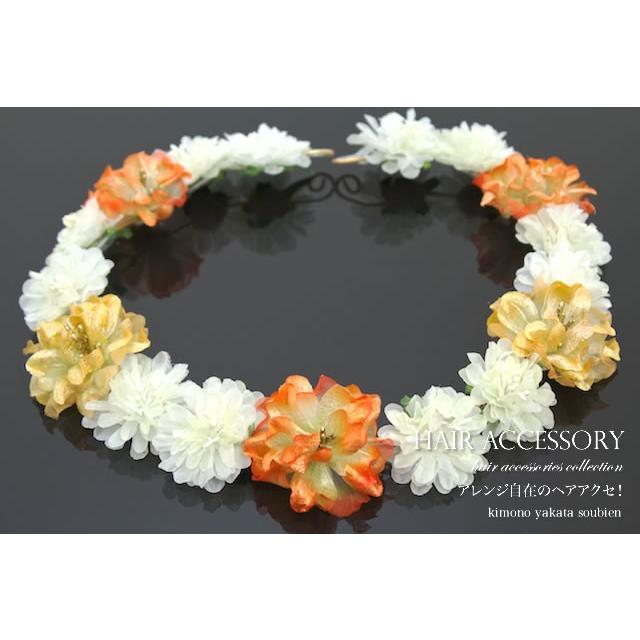 SOUBIEN（創美苑） 髪飾り 花冠 花かんむり カチューシャタイプ