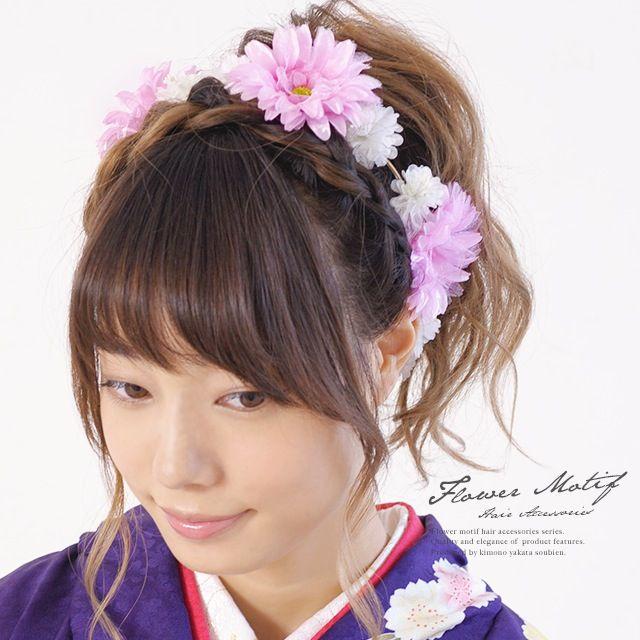 SOUBIEN（創美苑） 髪飾り 花冠 花かんむり カチューシャタイプ