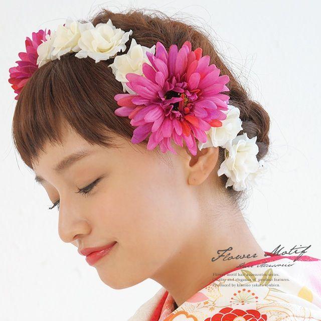 髪飾り 花冠 花かんむり カチューシャタイプ フラワークラウン 髪飾り 花冠 花かんむり カチューシャタイプ フラワークラウン