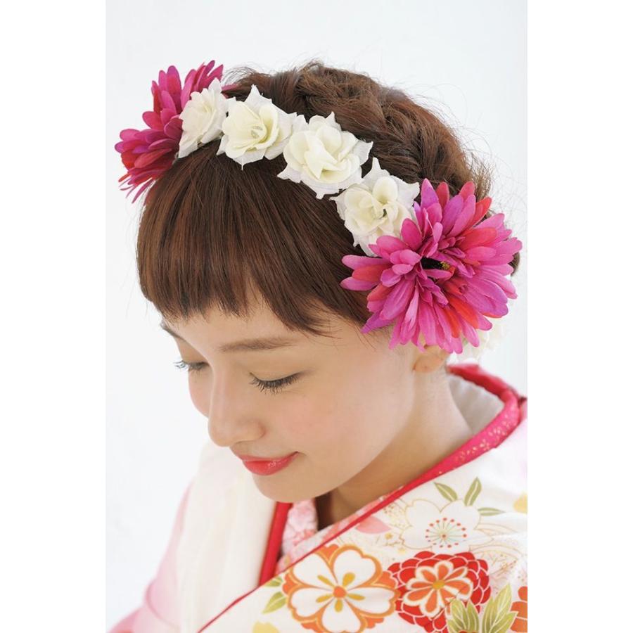 SOUBIEN（創美苑） 髪飾り 花冠 花かんむり カチューシャタイプ