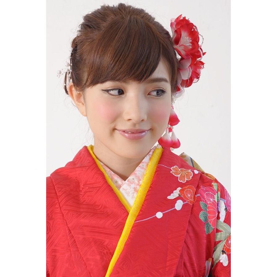 SOUBIEN（創美苑） 髪飾り 成人式振袖髪飾り 卒業式袴髪飾り 赤 白 花