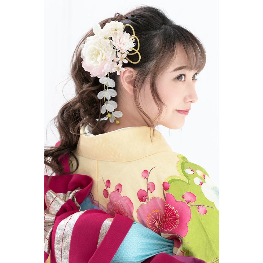髪飾り 2点セット 牡丹 白 コーム Uピン パール ラメ 藤 ブラ 髪留め 髪飾り ヘアアクセサリー 袴 浴衣 着物 振袖 成人式 卒業式 Kaz4453cm 3170 きもの館 創美苑 通販 Yahoo ショッピング