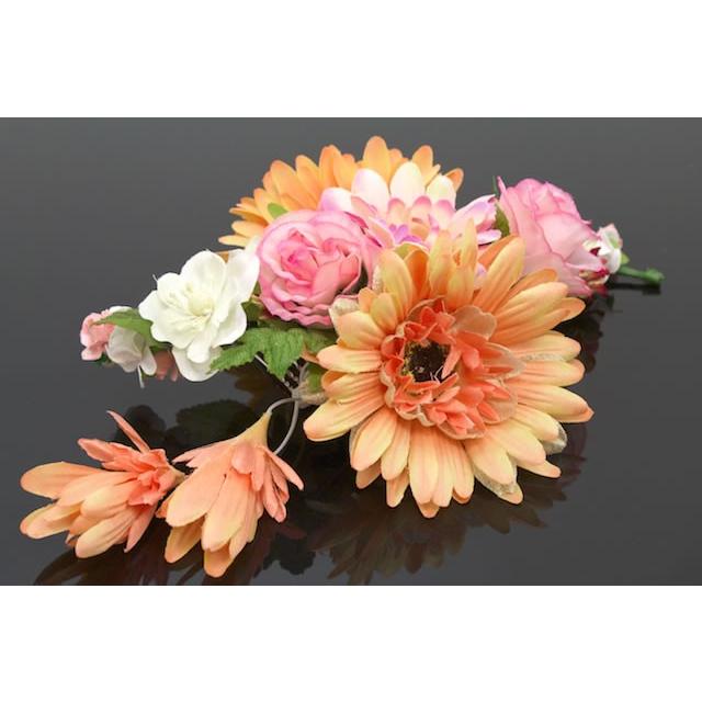 髪飾り オレンジ ピンク ガーベラ 薔薇 コーム 髪留め ヘアアクセサリー 袴 浴衣 着物 振袖 成人式 卒業式 Kaz4562tw 31 きもの館 創美苑 通販 Yahoo ショッピング