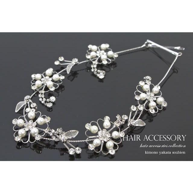 髪飾り 銀 シルバー クローバー チャーム パールビーズ クリスタルガラス ヘアピン 髪留め ヘアアクセサリー 袴 浴衣 着物 振袖 成人式 卒業式 Kaz4591tw 3064 きもの館 創美苑 通販 Yahoo ショッピング