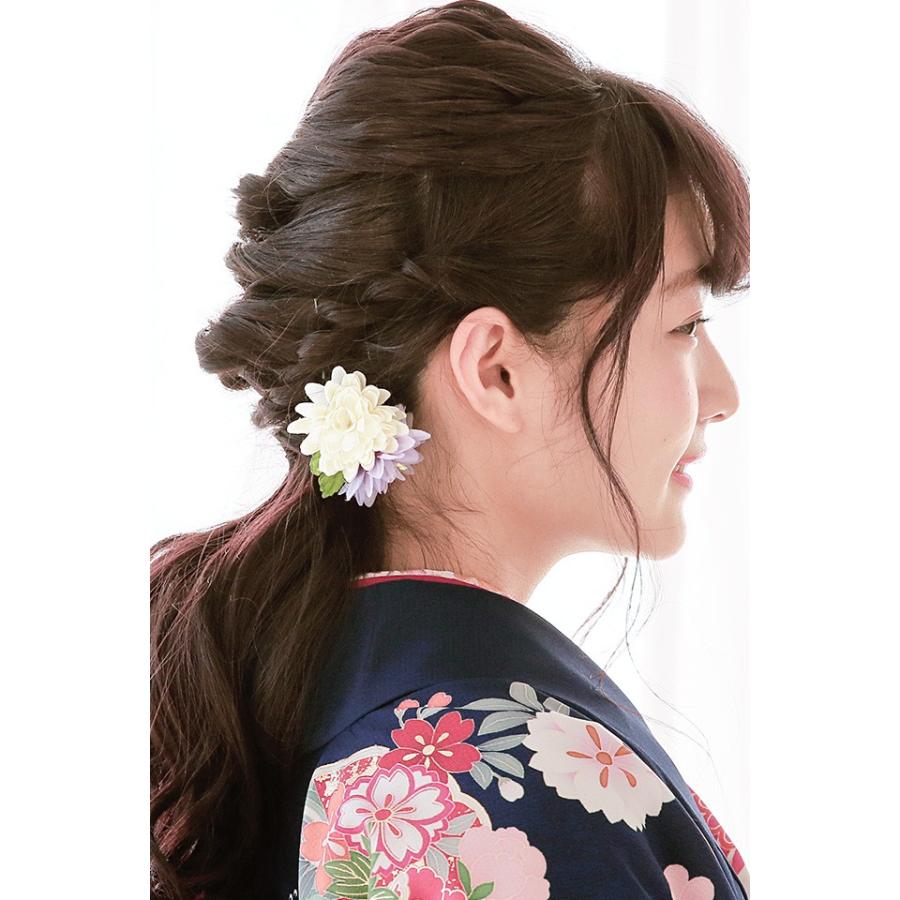 No.910 豪華！ビジュー付きピンク 黒紫 ♡ 成人式髪飾り 振袖髪飾り 成人式 髪飾り 紫×桃の花｜卒業式 袴 和装ヘア No.V001 振袖 着物 和装