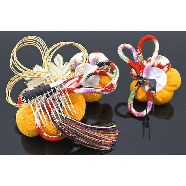 SOUBIEN（創美苑） 髪飾り 2点セット 黄色 イエロー 梅 花 ふさ飾り