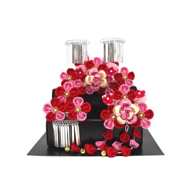 七五三 髪飾り 7歳 つまみ細工簪 3点セット 赤 ピンク アイボリー 梅 花 パールビーズ 女の子 勝山 かんざし ヘアアクセサリー 送料無料 Kaz5359t 3473 きもの館 創美苑 通販 Yahoo ショッピング