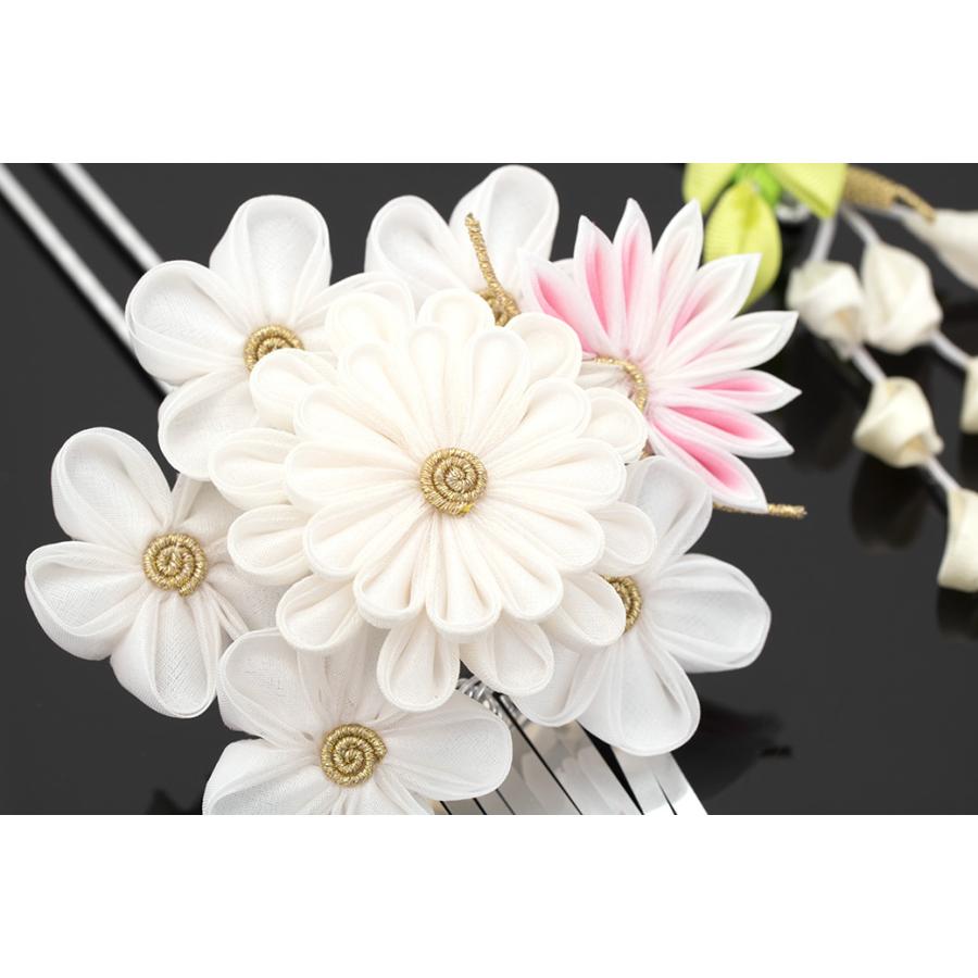 簪 かんざし 2点セット 白 ホワイト アイボリー 梅 菊 花 藤 簪 かんざし 2点セット 白 ホワイト アイボリー 梅 菊 花 藤