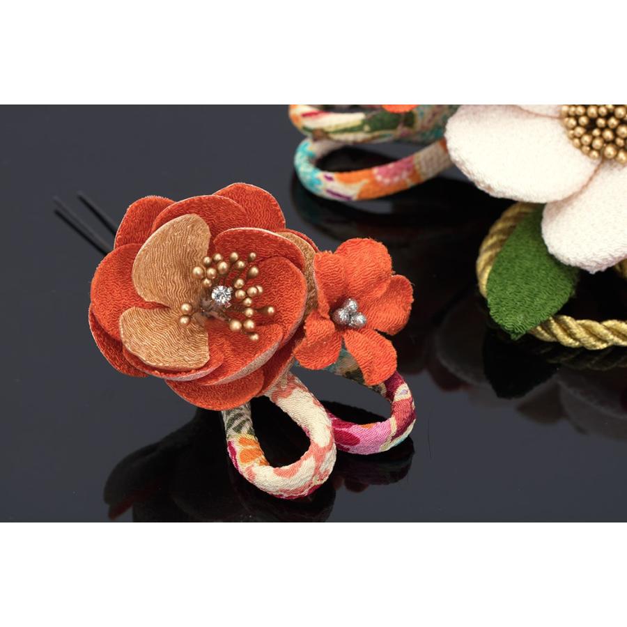 SOUBIEN（創美苑） 髪飾り 成人式 つまみ細工 2点セット 黄色