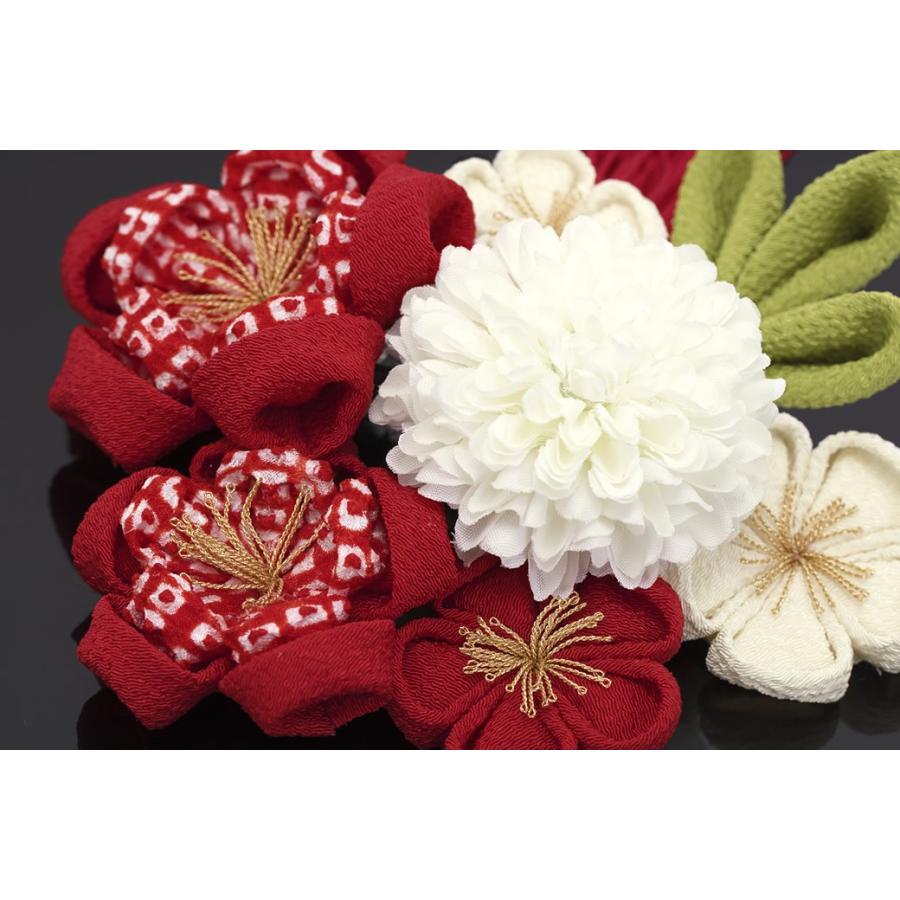 SOUBIEN（創美苑） 髪飾り 成人式 つまみ細工 2点セット ピンポンマム