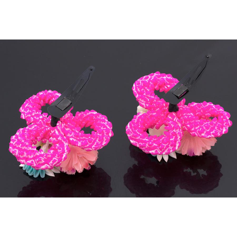 SOUBIEN（創美苑） 七五三 髪飾り 3歳 つまみ細工 2点セット ピンク