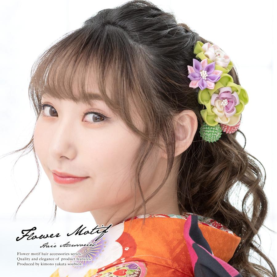 ꫛꫀꪝ硝子の髪飾り★ポンポネグラス★ヘアゴム「想像の花」sakuramochi ꫛꫀꪝ硝子の髪飾り☆ポンポネグラス☆ヘアゴム「想像の花