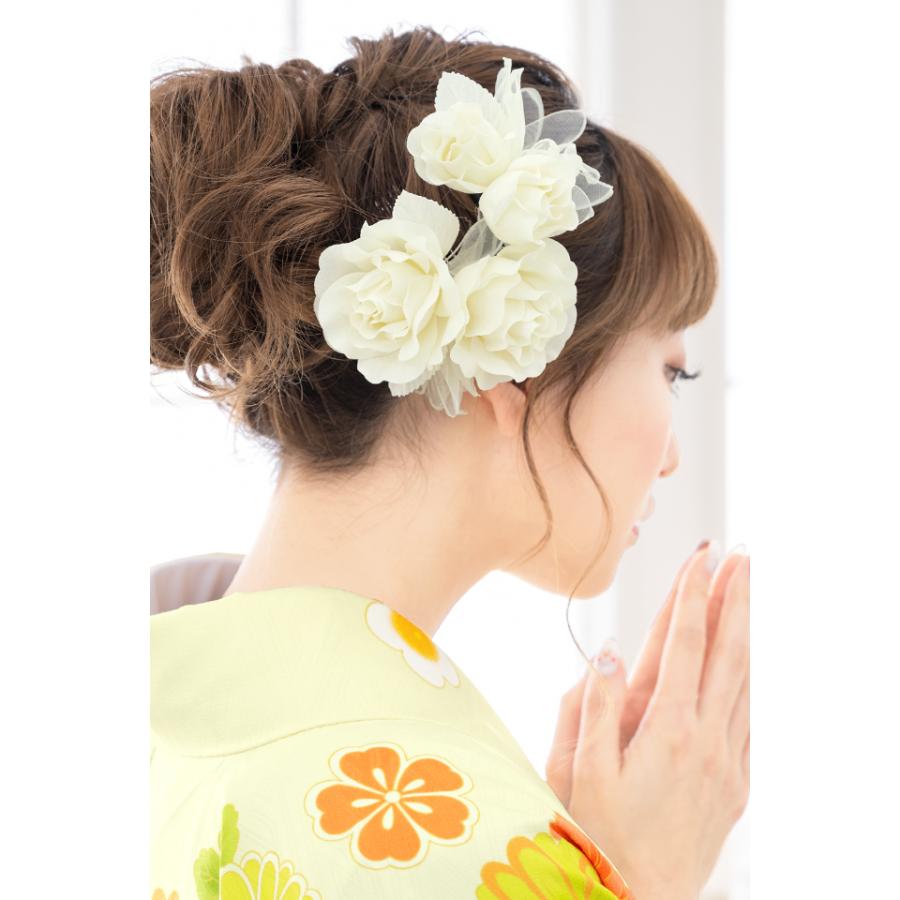 SOUBIEN（創美苑） 髪飾り 卒業式 成人式 振袖 袴姿 2点セット 白