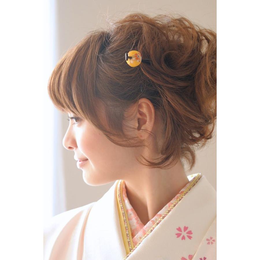 髪飾り 花 フラワー 成人式振袖髪飾り 卒業式袴髪飾り 黄色 イエロー 和柄 組紐 和装 着物用 和風 Kaz878z きもの館 創美苑 通販 Yahoo ショッピング