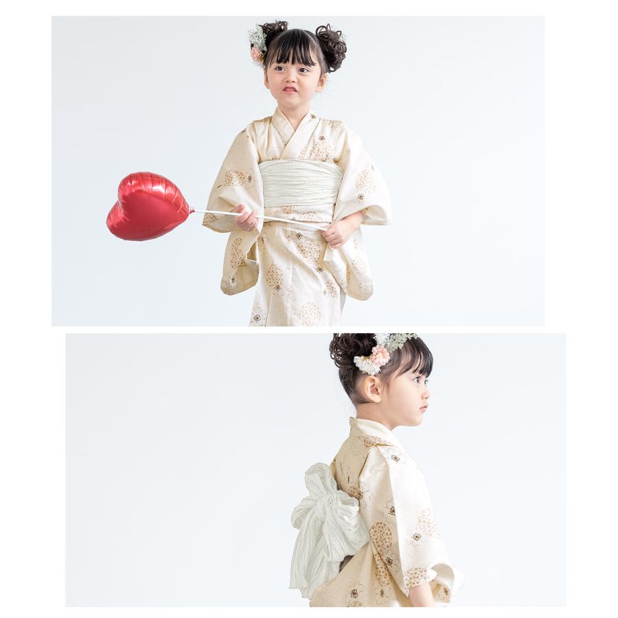 SOUBIEN（創美苑） 浴衣 子供 女の子 セット 2点セット キッズ 女児