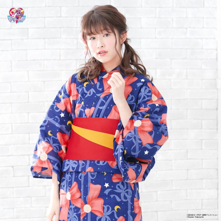 浴衣 レディース 2点セット 美少女戦士セーラームーン 京都丸紅 浴衣 レディース 2点セット 美少女戦士セーラームーン 京都丸紅