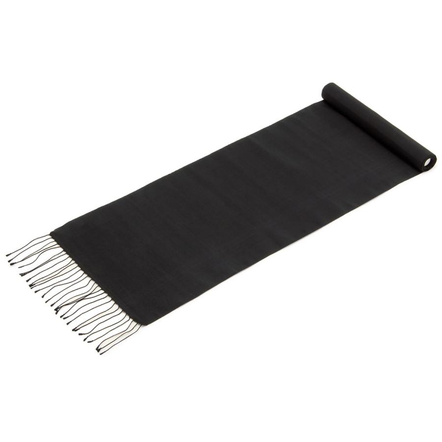 【未仕立て】名古屋帯 正絹 九寸名古屋帯 紬 黒 クリーム 灰色 縞 手織り 野蚕糸 お太鼓柄 カジュアル 小紋 色無地 訪問着 反物 SOUBIEN（創美苑） 【未仕立て】名古屋帯 正絹 九寸名古屋帯 紬 黒