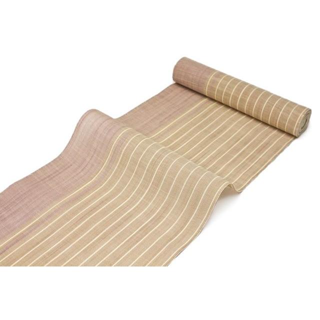 日本製 宮岸貞雄謹製 西陣夏八寸名古屋帯 麻100％ 縞 しま 着物 和服 和装 女性 レディース SOUBIEN（創美苑） 名古屋帯 宮岸貞雄謹製 西陣夏八寸名古屋帯 麻100