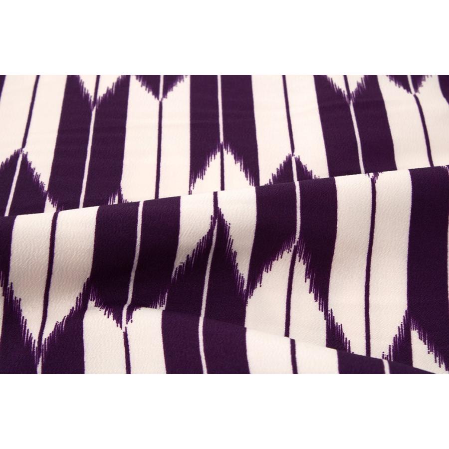 楽天市場】袴用二尺袖着物 赤 レッド ピンク 矢羽根縞 ストライプ