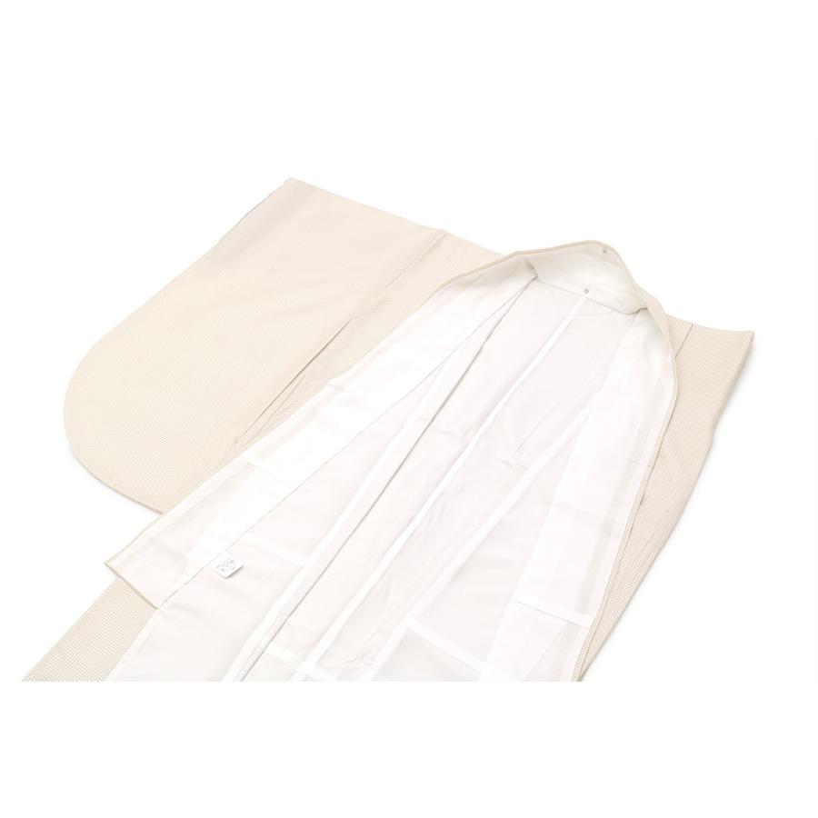 二尺袖着物 ジュニア 二尺袖 袴用 卒業式 チェック ショート丈 小紋柄 ベージュ 洗える 小振袖 ボヌールセゾン 女性 レディース 仕立て上がり 送料無料 SOUBIEN（創美苑） 二尺袖着物 ジュニア 二尺袖 袴用 卒業式 チェック