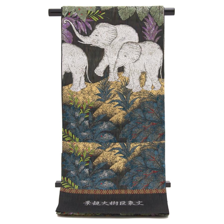 正絹黒留袖　作家物　風景花文　銀彩　⑥( 訪問着、紬、袋帯なども出品) 正絹黒留袖 作家物 風景花文 銀彩 ⑥( 訪問着、紬、袋帯など