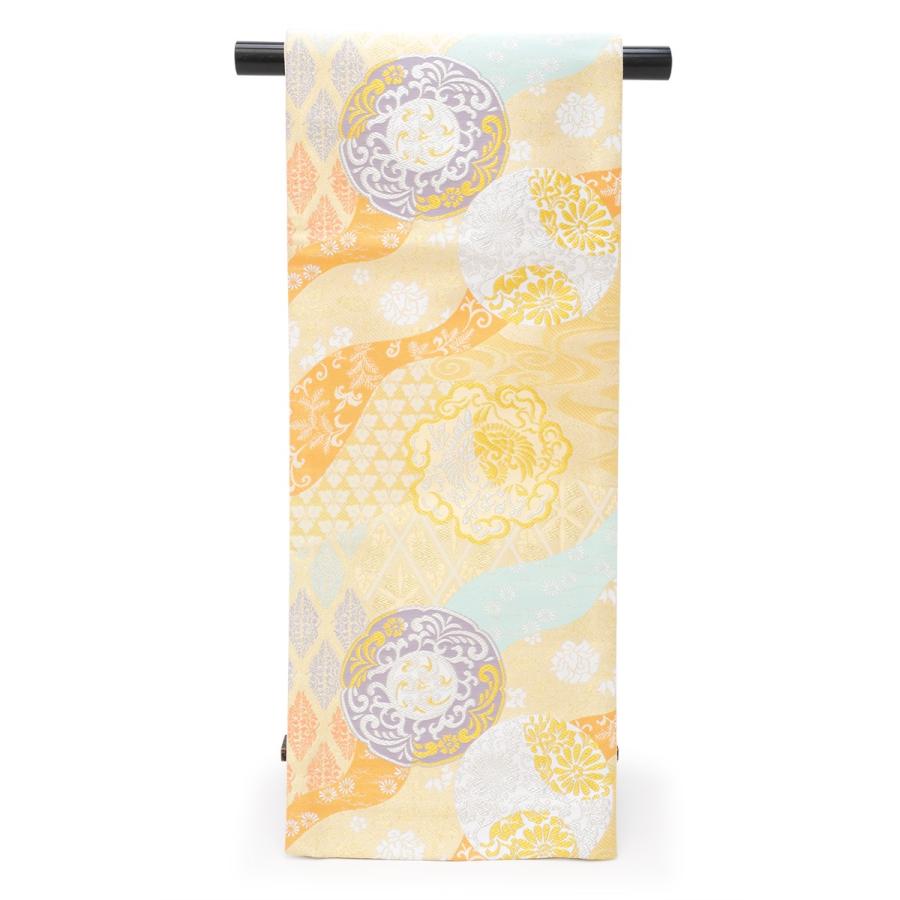 袋帯 訪問着 フォーマル 付け下げ 色無地 小杉織物謹製 ベージュ 金色