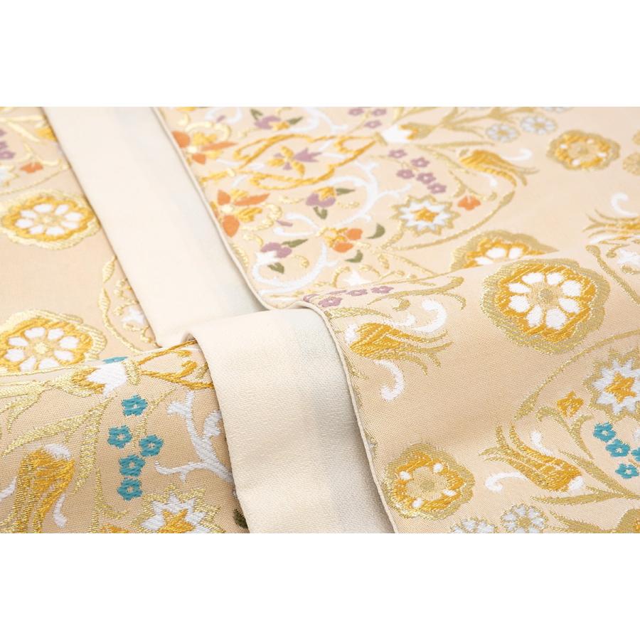 袋帯 訪問着 フォーマル 付け下げ 色無地 小杉織物謹製 ベージュ 金色