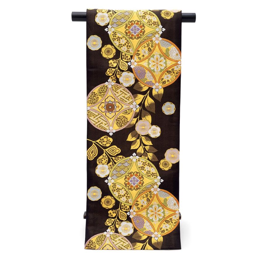 袋帯 振袖用 フォーマル 訪問着用 成人式 小杉織物謹製 ブラック 黒