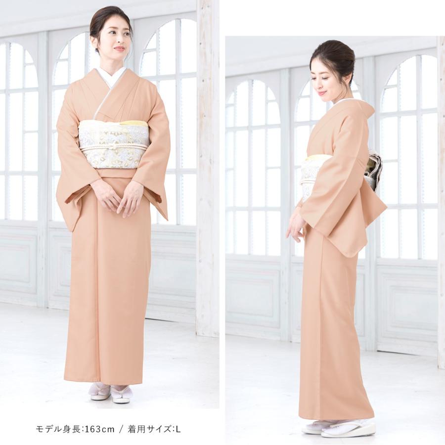 洗える着物 色無地プレタ プレタ着物 単衣 袷 桜色 ピンク 色 洗える着物 色無地プレタ プレタ着物 単衣 袷 桜色 ピンク 色