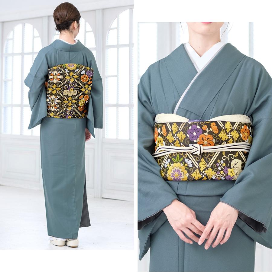 JOTARO SAITO 青色 色無地着物 プレタ丈163手先67、単、写真。